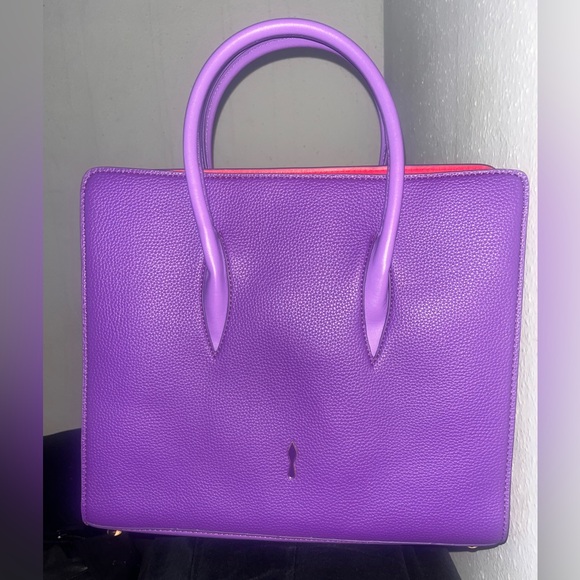 Green/Red or Purple/Red Studded Tote - Picture 12 of 15